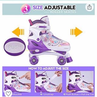 Patines niña extensibles luces T31-34