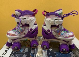 Patines niña extensibles luces T31-34
