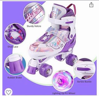 Patines niña extensibles luces T31-34
