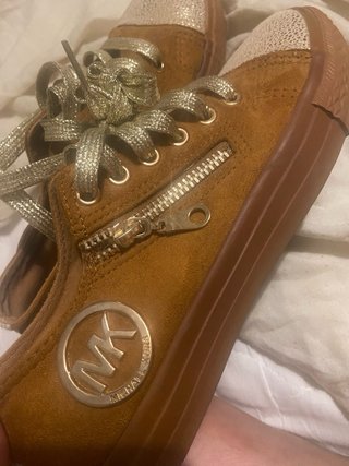 Zapatillas EMAS Marrones y Doradas Talla 36