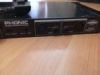 Amplificador Phonic MAX250 Negro