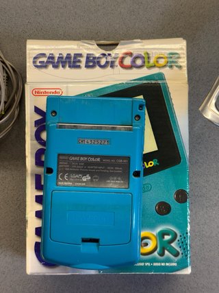 Pacchetto Game Boy Color Blu + Scatola + Accessori