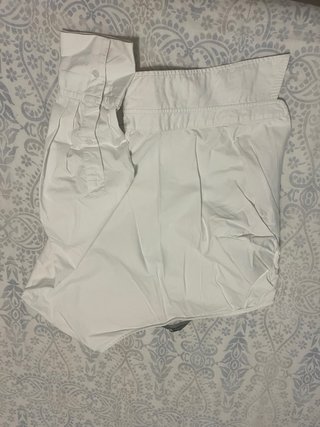 Blusa ZARA Blanca Talla M Detalles Laterales