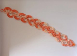 Choker/Girocollo uncinetto cotone sfumato handmade