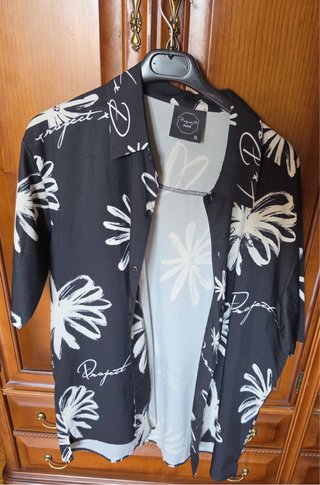 Camisa Project Paris Estampada Negra Talla XL