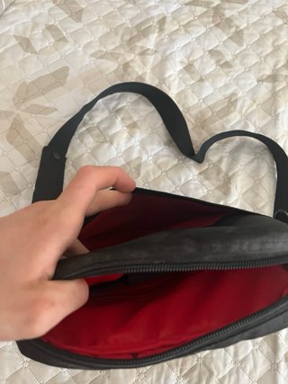 Borsa a tracolla PONY nera da uomo