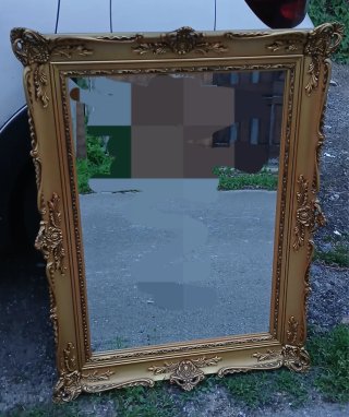 Espejo Antiguo Dorado Rococó