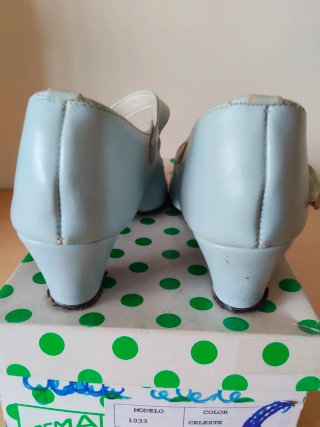 Zapatos Flamenca ISPEMA Celeste Talla 38