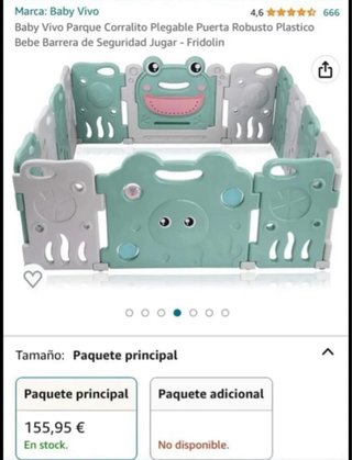 Parque infantil corralito bebé.