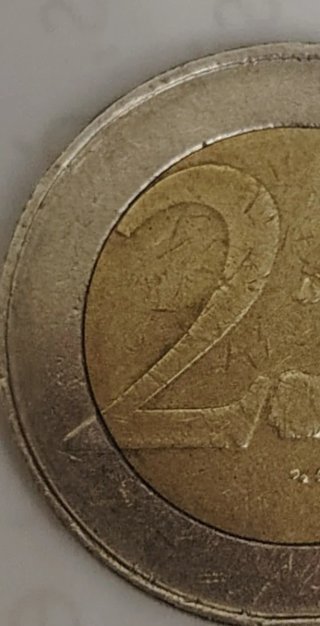2 euro Belgio 2000 - Eccesso di metallo