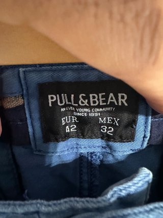 Pantalón hombre azul Pull&Bear 42