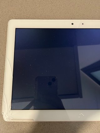 Tablet con schermo rotto