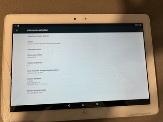 Tablet con schermo rotto