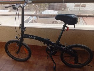 Bicicleta Plegable Negra