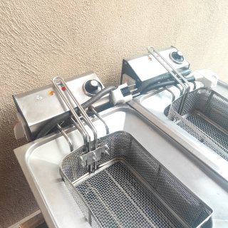 Freidora Doble Industrial Acero Inoxidable movilfr