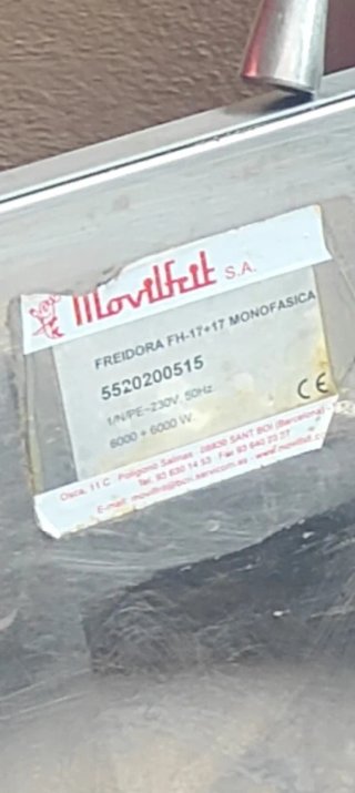 Freidora Doble Industrial Acero Inoxidable movilfr