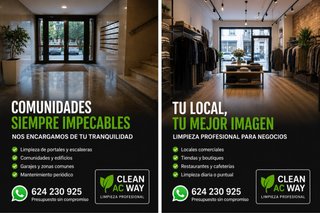 Limpieza de comunidades y locales comerciales