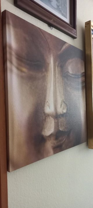 Cuadro Buda Zen Marrón y Dorado