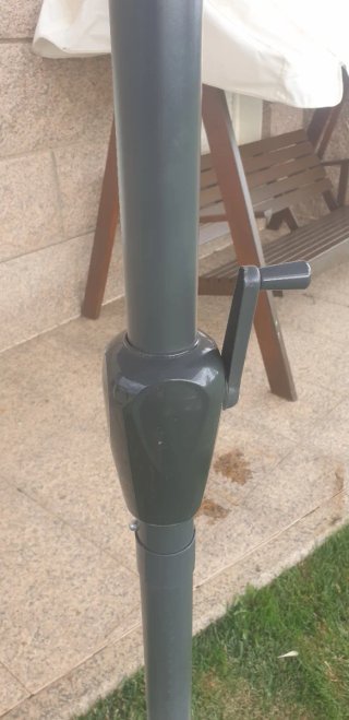Sombrilla gris 2x2m