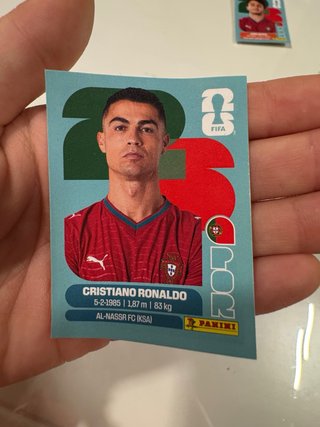 Cromo Cristiano Ronaldo Panini Mundial 2026