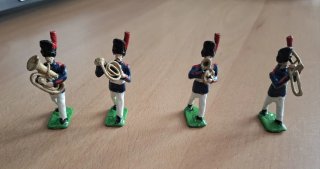10 soldatini di piombo esercito francese