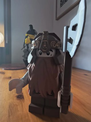 Figura Lego Gimli con Hacha 18cm