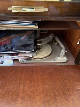 Mueble TV Radio Tocadiscos Vintage Madera