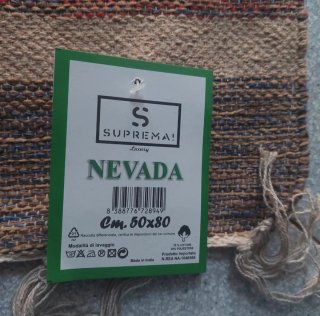 Tappeto Kilim indiano 50x80 cm con frange