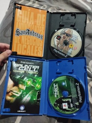 Pack 4 Juegos PS2: GTA San Andreas, Splinter Cell,