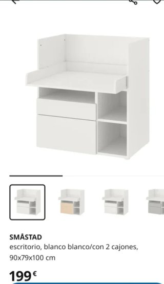 Cambiador IKEA blanco