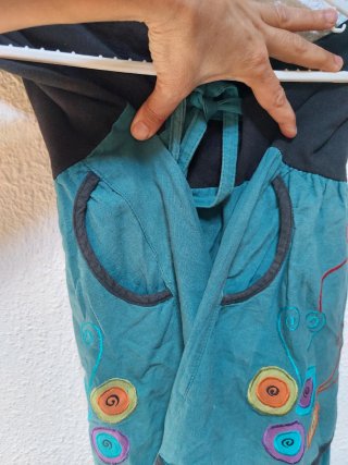 Falda boho étnica con bordados