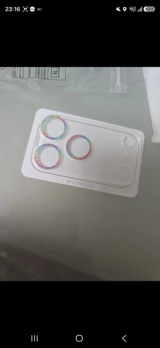 Proteggi Fotocamera iPhone 17 Pro Max Arcobaleno
