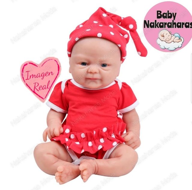 Muñeca reborn bebé silicona flexible