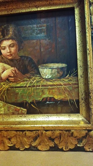 Óleo Tesoros de la infancia - Réplica
