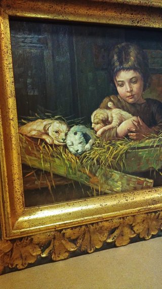 Óleo Tesoros de la infancia - Réplica