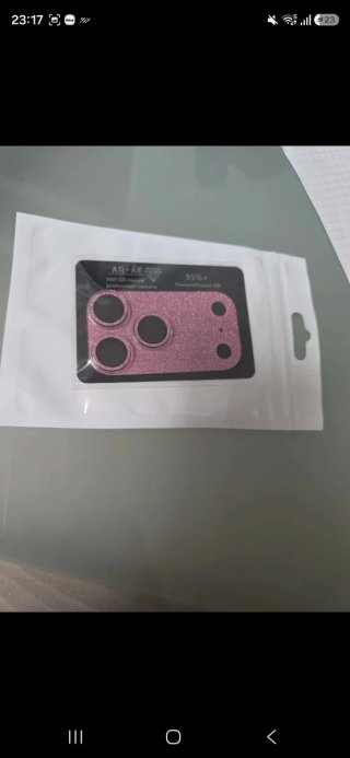 Protezione Fotocamera Glitter Rosa per iPhone 15 P