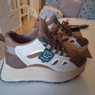 Tenis casuales beige y Marrón. Nuevoss
