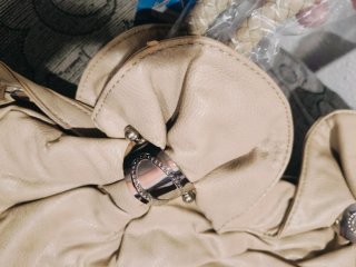 Bolso Negro y Beige
