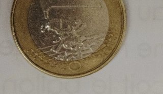 1 Euro Belgio 2002 Errore raro di eccesso di metallo