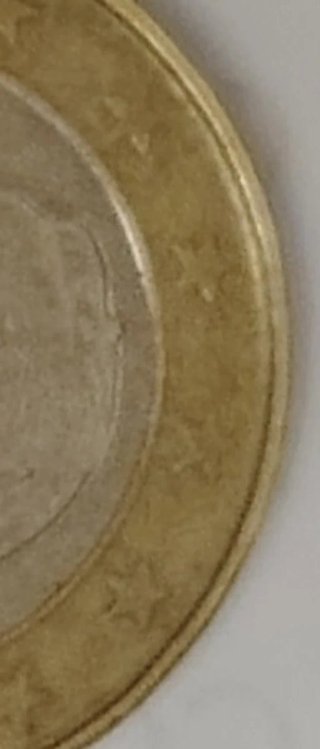 1 Euro Belgio 2002 Errore raro di eccesso di metallo