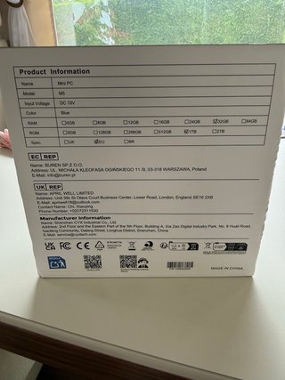 Mini PC ACEMAGIC Matrix Mini M5 32GB RAM 1TB