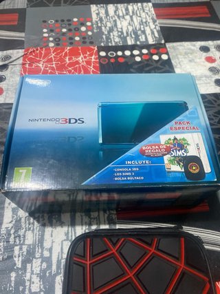 Nintendo 3DS Aqua Blue Completa