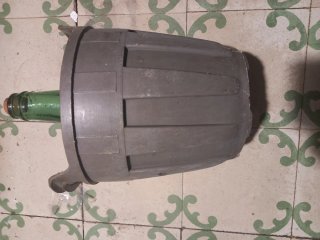 Damajuana 16L Vidrio con Protección Plástico