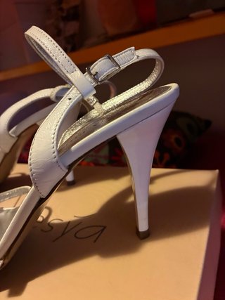 Sandali eleganti bianchi Donna Più – Taglia 40