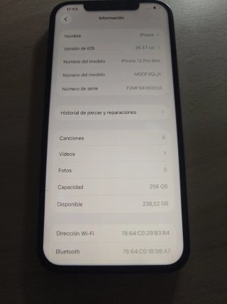 iPhone 12 Pro Max Plata/Gris