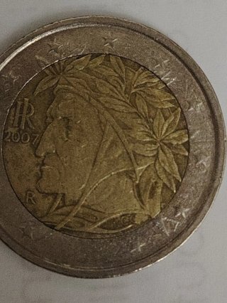 2 Euro Italia 2007 Error Falta Estrella