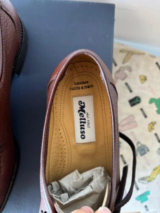 Scarpe Melluso Uomo Pelle Rossiccio Tg 43 Nuove