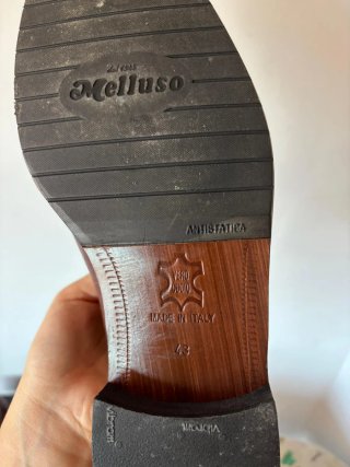 Scarpe Melluso Uomo Pelle Rossiccio Tg 43 Nuove