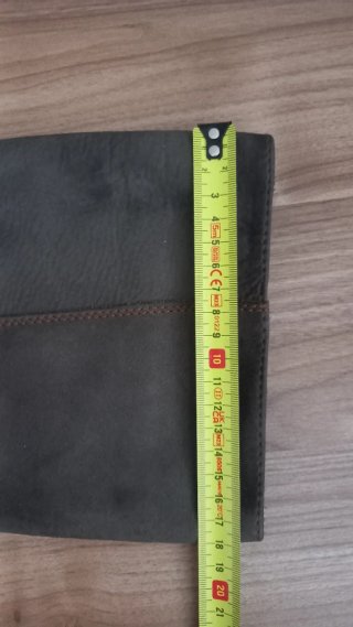 Stivali slouchy in pelle nabuk taupe