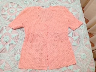 Conjunto crochet rosa talla única